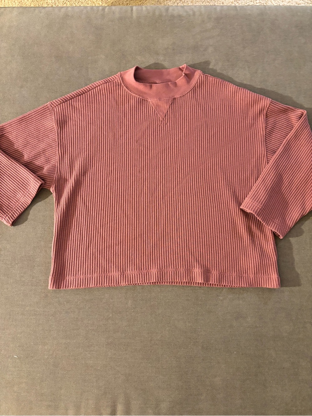 Gap Women's Ribbed Mock Neck Sweater - Dusty Rose
